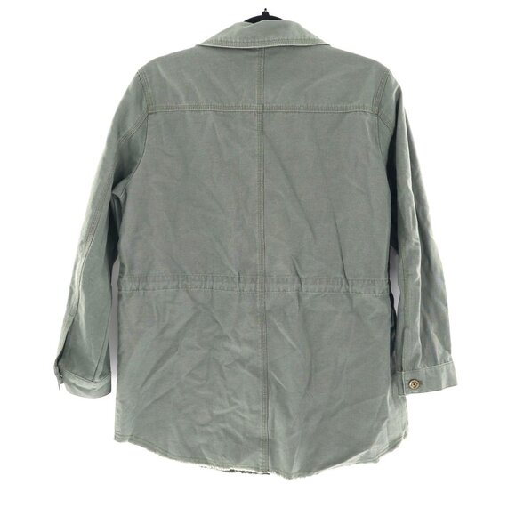 GXF Moth Moon Utility Jacket Women's M Green Army Goblincore Phase Hipster Alt - Picture 2 of 12